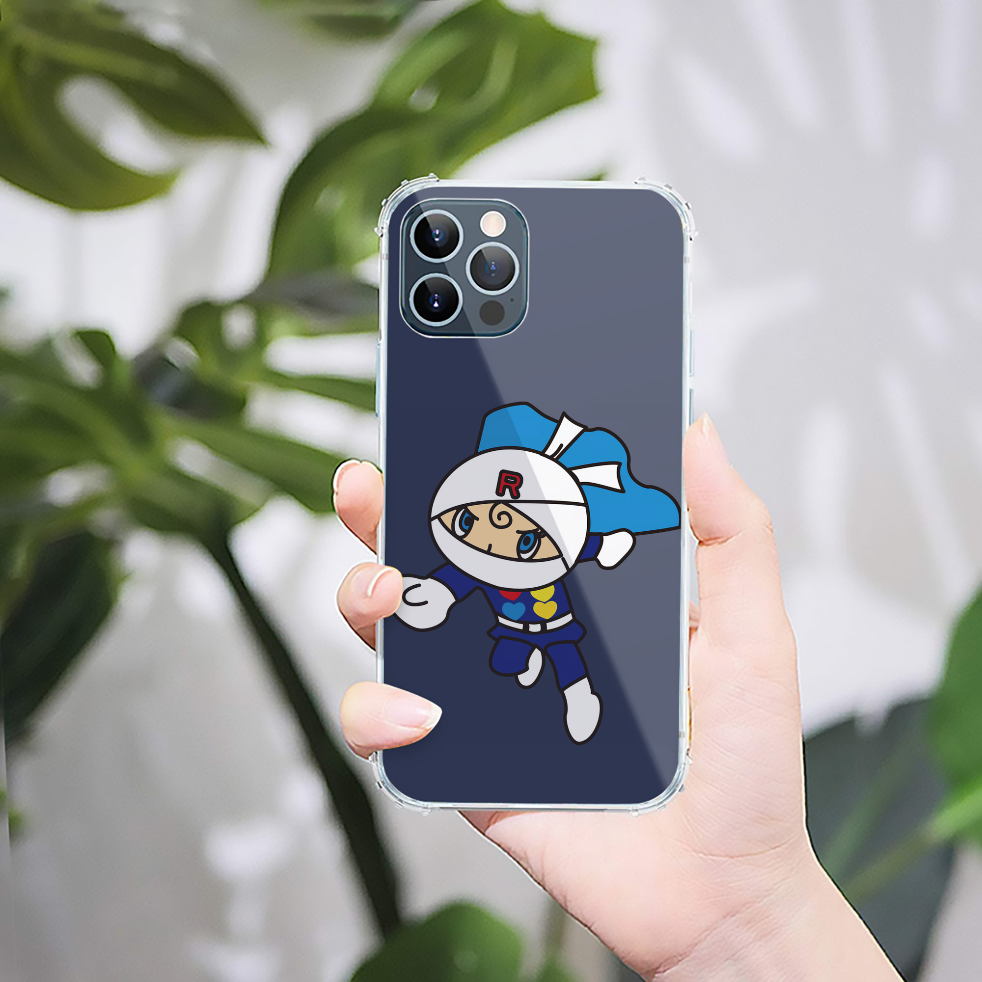 （画像用） アンパンマン Anpanman 【iPhone 12シリーズ対応】透明スマホケース（クリアソフトケース）